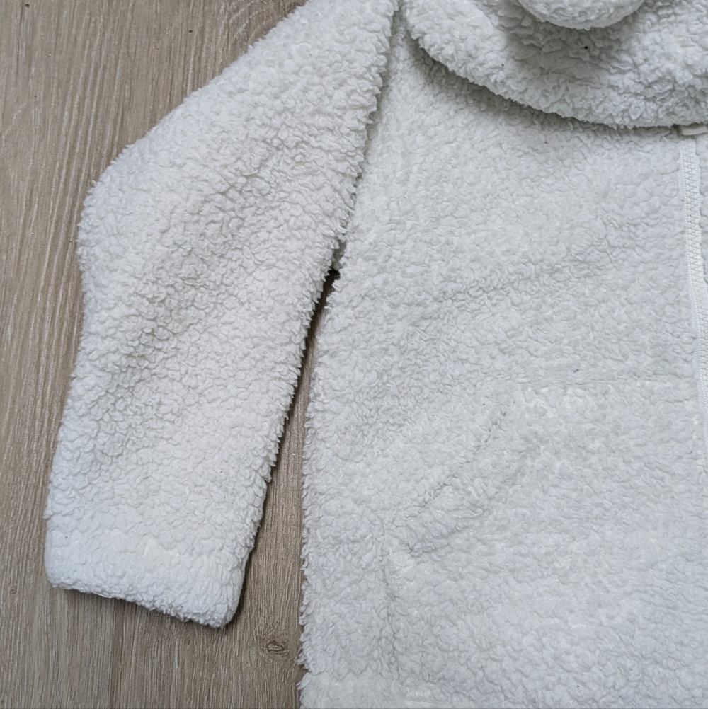 Patagonia 2T White Fleece Furry Friends Zip Up Hoodie - Picture 6 of 7